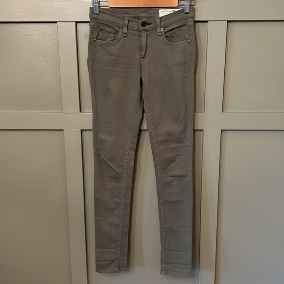 Rag & Bone Skinny Jeans in Army Green Size 25 - Picture 2 of 9